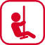 Child on swing receiving occupational therapy